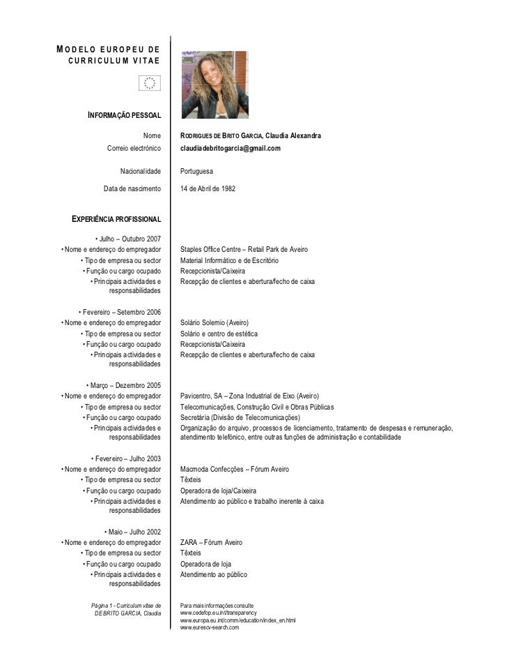 exemplos curriculum vitae 12o ano exemplos curriculum vitae 12o ano